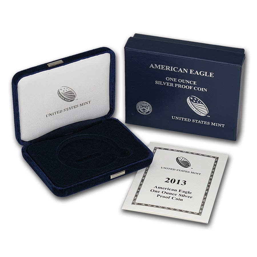 OGP Box & COA - 2013 Silver American Eagle Proof (Empty)