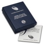OGP Box & COA - 2014 Silver American Eagle Burnished (Empty)