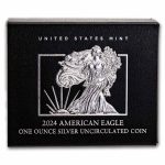 OGP Box & COA - 2024-W Silver American Eagle Burnished (Empty)
