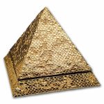 OGP & COA - 2008 Isle of Man 1 oz PF Gold Crown King Tut Triangle