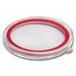 Ornament Capsule for Silver Coins/Rounds - 39mm (Red Ring)