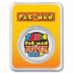 PAC-MAN™ Fever / Amazing Lock-Up 1 oz Colorized Silver Round