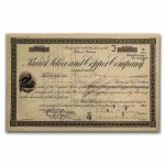Parrot Silver and Copper Company Stock Certificate