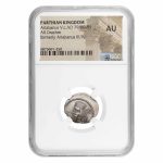 Parthian Empire AR Drachm Artabanus V (79/80-85 AD) AU NGC