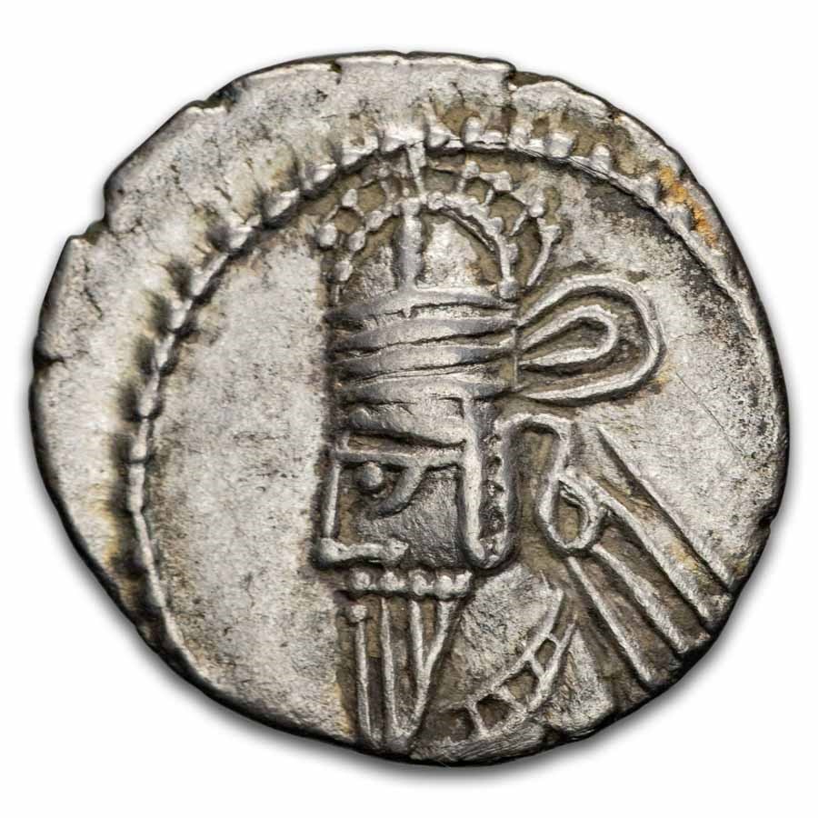 Parthian Empire AR Drachm Artabanus V (79/80-85 AD) VF