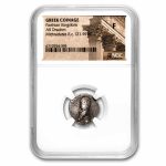 Parthian Empire AR Drachm Mithradates II (121-91 BC) Fine NGC