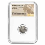 Parthian Empire AR Silver Drachm Phraates IV (38-2 BC) XF NGC