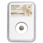 Parthian Empire Phraates III Silver Drachm (70-57 BC) VF NGC