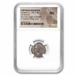 Parthian Empire Phraates IV Silver Drachm (38-2 BC) MS NGC
