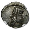 Parthian Empire Silver Drachm Pacorus (78-120 AD) CH AU NGC