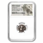 Parthian Empire Silver Drachm Pacorus (78-120 AD) Fine NGC