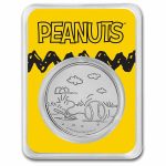Peanuts® Baseball - Woodstock at Bat 1 oz Silver in TEP