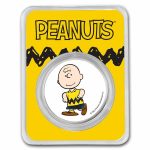 Peanuts® Charlie Brown 1 oz Colorized Silver Round