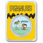 Peanuts® Lucy Pulls the Football 1 oz Colorized Silver