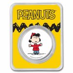 Peanuts® Lucy Van Pelt 1 oz Colorized Silver Round