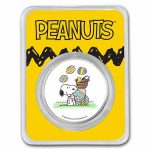 Peanuts® Snoopy & Woodstock Easter Egg Hunt 1 oz Colorized Silver