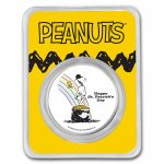 Peanuts® Snoopy & Woodstock Pot-o-Gold 1 oz Colorized Ag Round