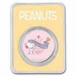 Peanuts® Welcome Baby Girl 1 oz Colorized Silver