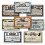 Railroad Collection 8-Certificates Stock Certificates