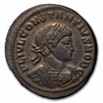 Roman AE Follis Constantius II (337-361 AD) Ch XF (RIC 60)