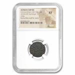 Roman AE3/4 BI Nummus Constantinian (330-340 AD) XF NGC