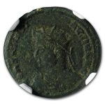 Roman AE3 Bi Nummus Constantine II (337-340 AD) VF NGC