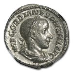 Roman AR Denarius Emp. Gordian III (238-244 AD) Ch AU NGC