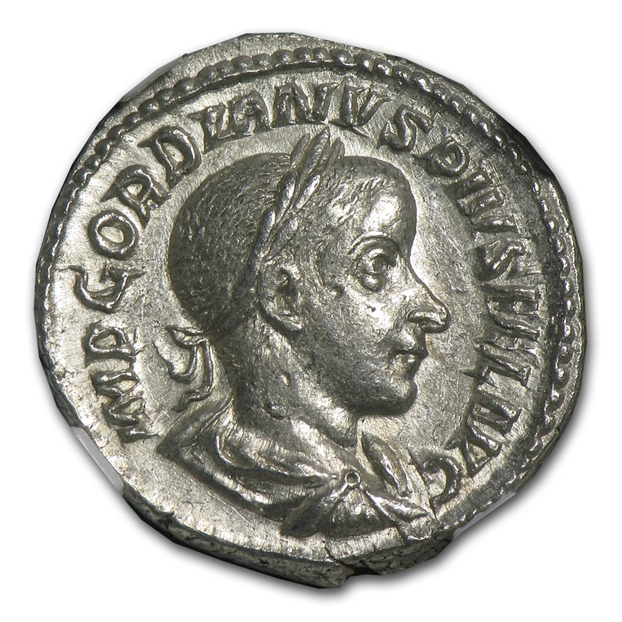 Roman AR Denarius Emp. Gordian III (238-244 AD) Ch AU NGC