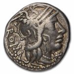 Roman AR Denarius Fulvius/Calidius/Metellus (C.117-116 BC) Fine