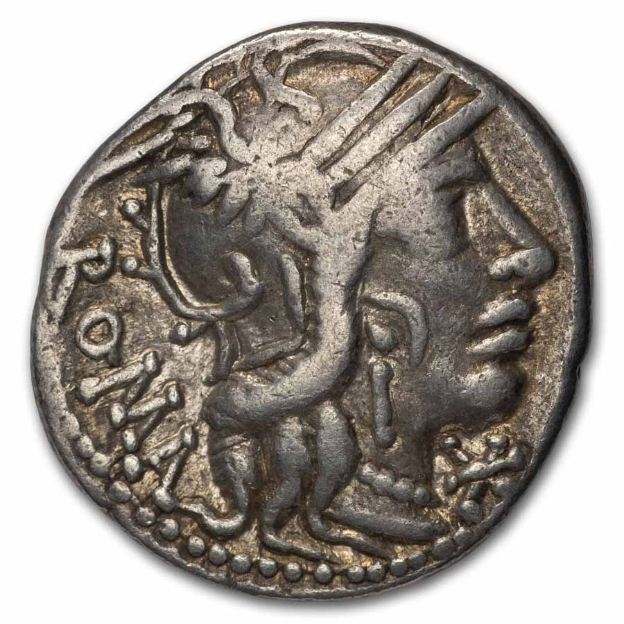 Roman AR Denarius Fulvius/Calidius/Metellus (C.117-116 BC) Fine