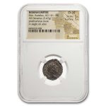 Roman AR Denarius Marcus Aurelius (161-180 AD) Ch XF NGC (5/5)