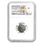 Roman AR Denarius Marcus Aurelius (161-180 AD) XF NGC (Random)