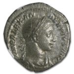 Roman AR Denarius Severus Alexander (222-235 AD) Ch-XF NGC