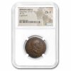 Roman Empire AE As Emperor Vespasian (69-79 AD) Ch Fine NGC