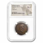 Roman Empire AE As Emperor Vespasian (69-79 AD) Ch Fine NGC