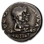 Roman Empire AR Denarius Augustus (27 BC-14 AD) Ch VF (RIC 322)