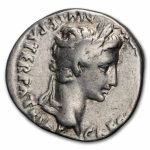 Roman Empire AR Denarius Augustus (27 BC-14 AD) VF