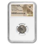 Roman Empire AR Denarius Domitian 81-96 AD VF NGC (Random Coin)