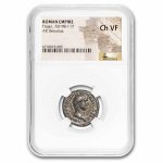 Roman Empire AR Denarius Trajan 98-117 AD Ch VF NGC (Random Coin)