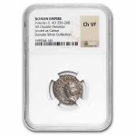 Roman Empire AR Double Denarius Volusian (251-253 AD) Ch VF NGC