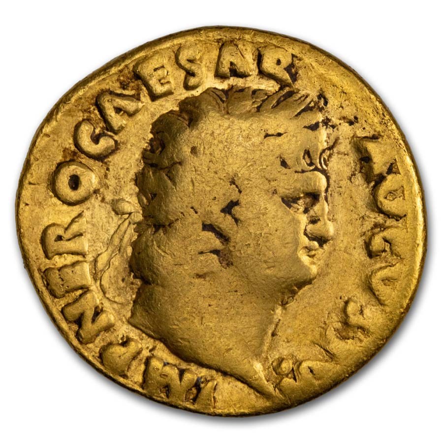 Roman Empire AV Aureus Emperor Nero (54-68 AD) Fine (RIC I 63)