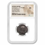 Roman Empire BI Aurelianianus Constantius I (305-306 AD) XF NGC