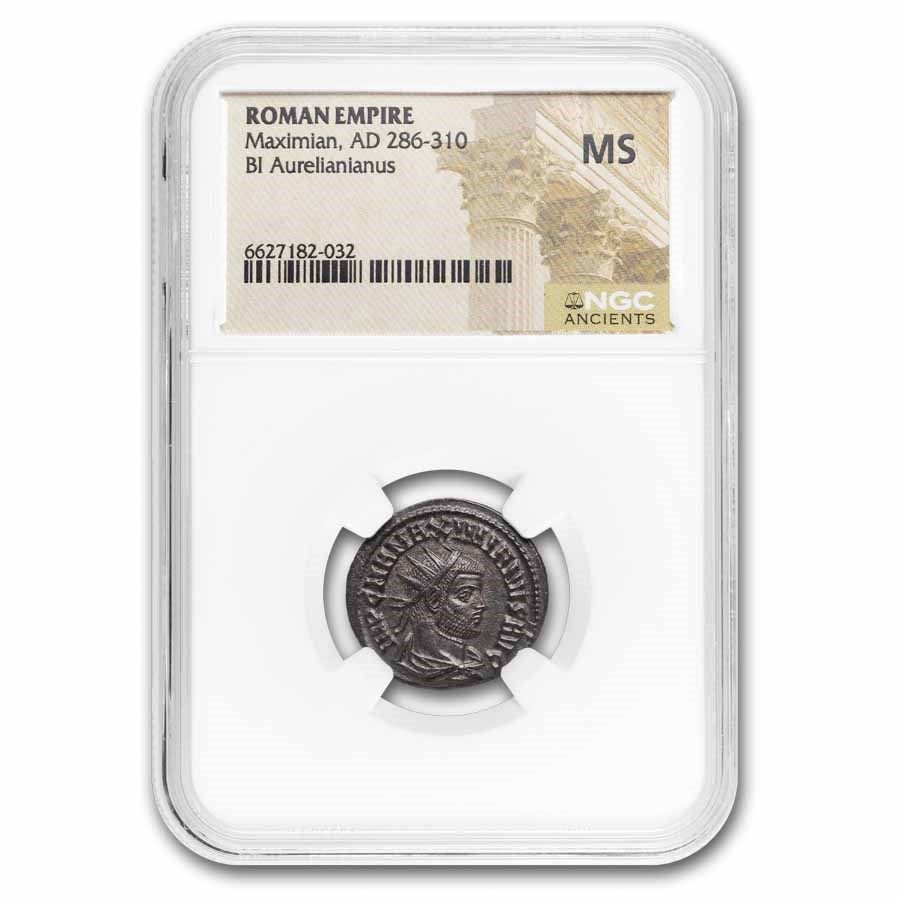 Roman Empire BI Aurelianianus Maximian (286-310 AD) MS NGC