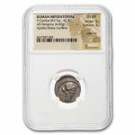 Roman Imperatorial AR Denarius P. Clod 42 BC Ch VF NGC