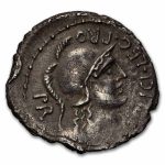 Roman Imperatorial AR Denarius Pompey Jr 45 BC XF (Cr-469/1e)