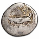 Roman Imperatorial AR Legionary Denarius M. Antony (31-32 BC) AG