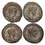 Roman Provincial BI Eagle Tetradrachm (238-253 AD) Ch XF (Random)