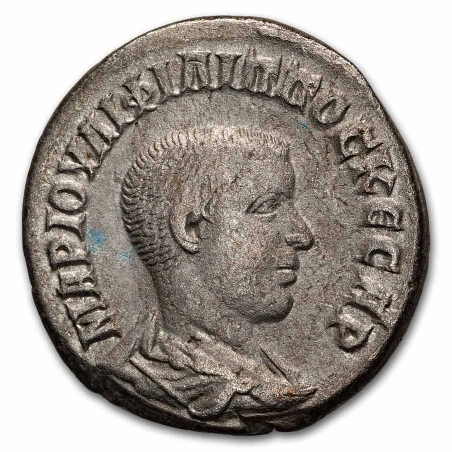 Roman Provincial BI Eagle Tetradrachm Philip II (247-249 AD) XF