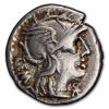 Roman Rep. AR Denarius C. Aburius Geminus (134 BC) XF Cr-244/1