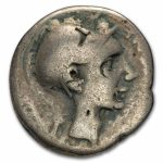 Roman Rep.AR Denarius Cn. Blasio (112-111 BC) VG (Cr-296/1h)